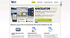 Desktop Screenshot of navigatorfree.mapfactor.com