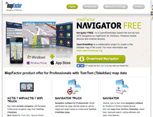 Tablet Screenshot of navigatorfree.mapfactor.com